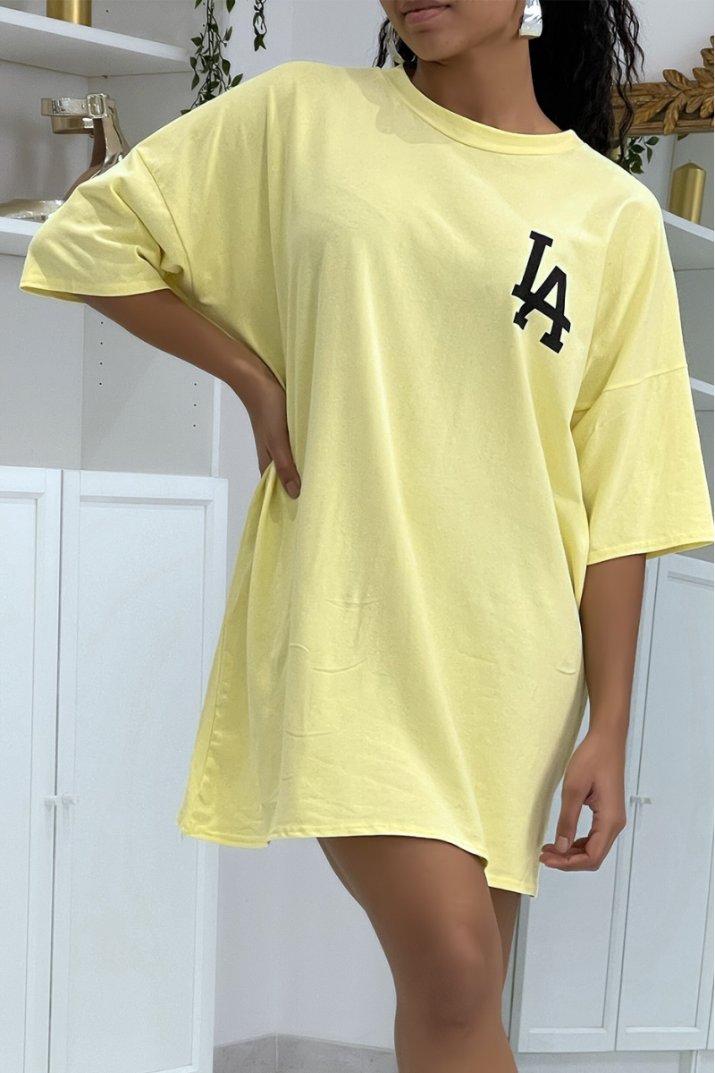 LA geel oversized t-shirt - 4