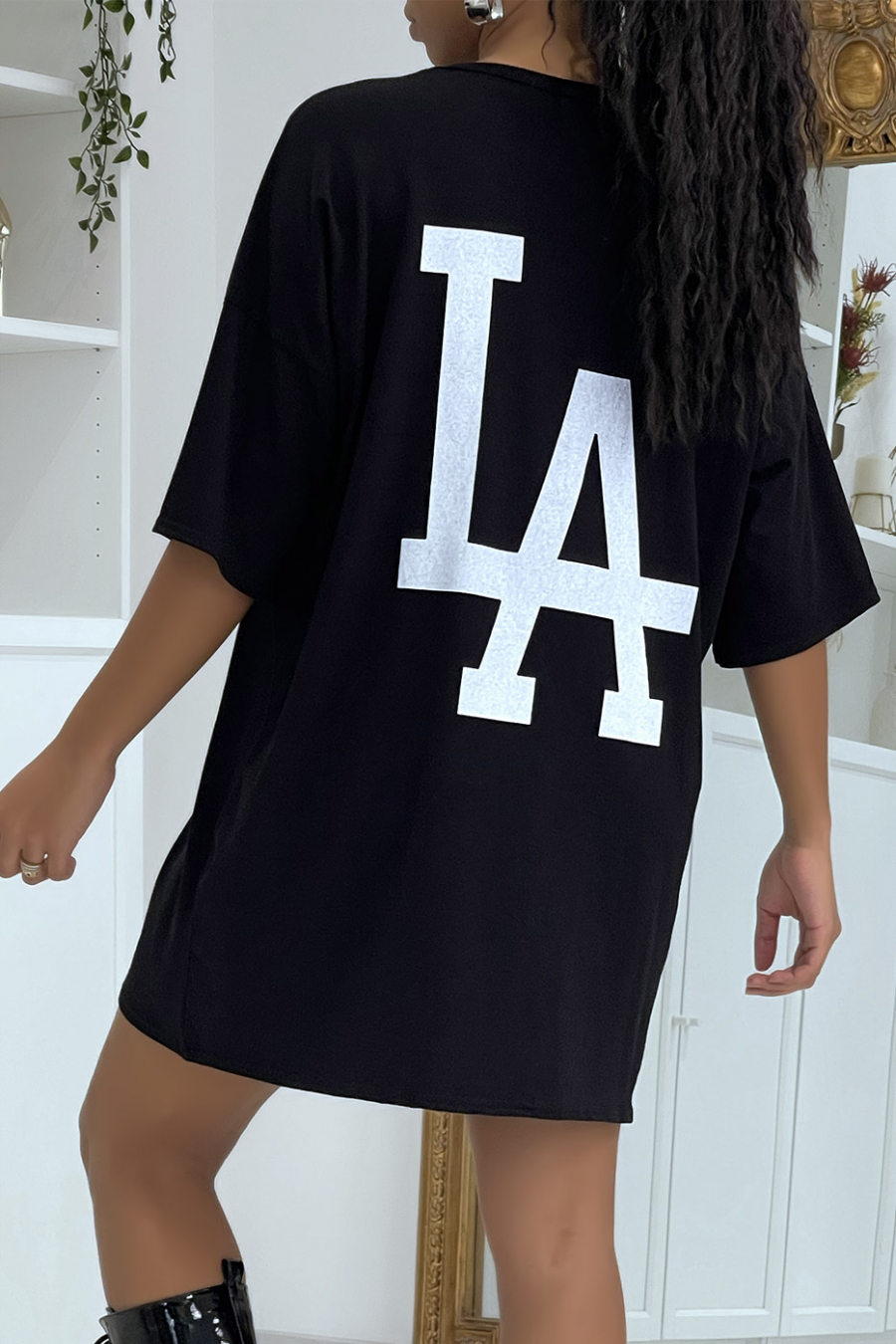 LA zwart oversized t-shirt - 3