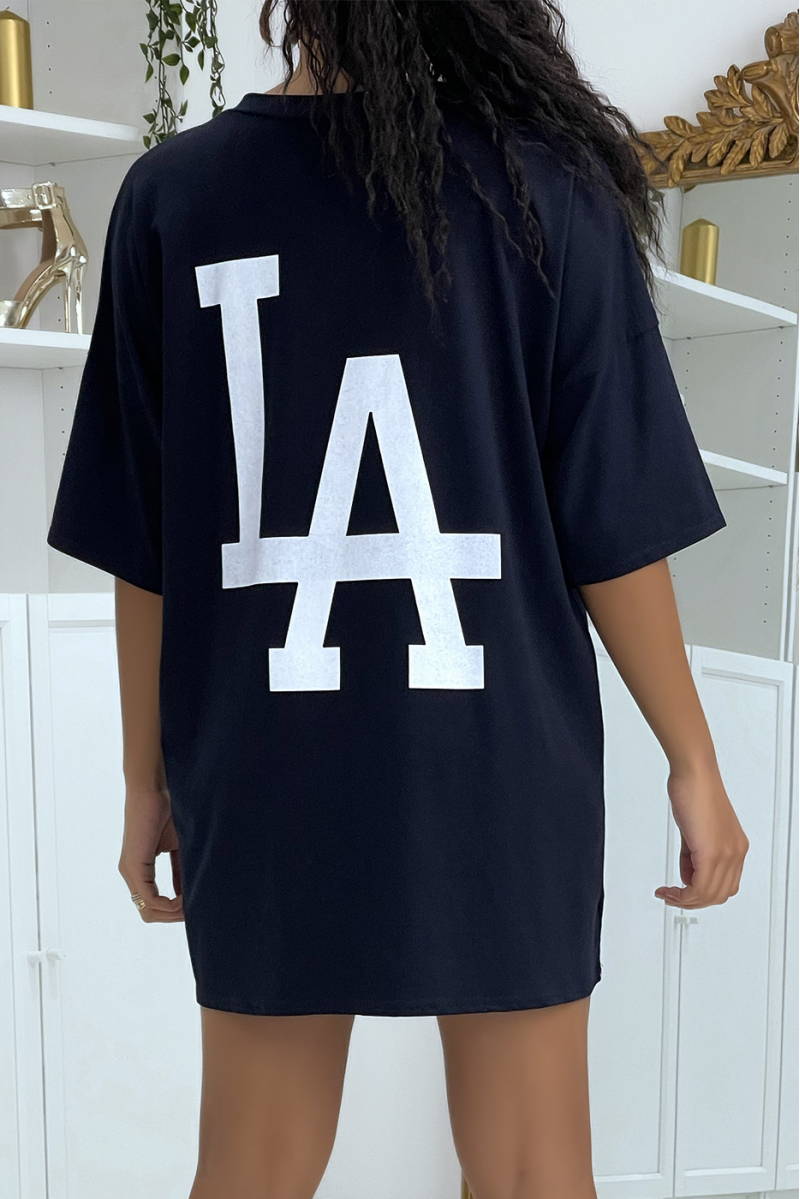 LA navy oversized t-shirt - 3