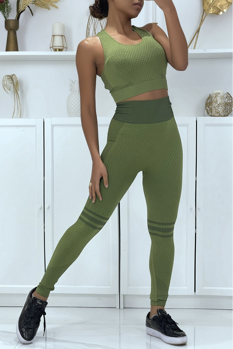 Kaki sportset voor dames - 1 Kaki sportset voor dames - 1