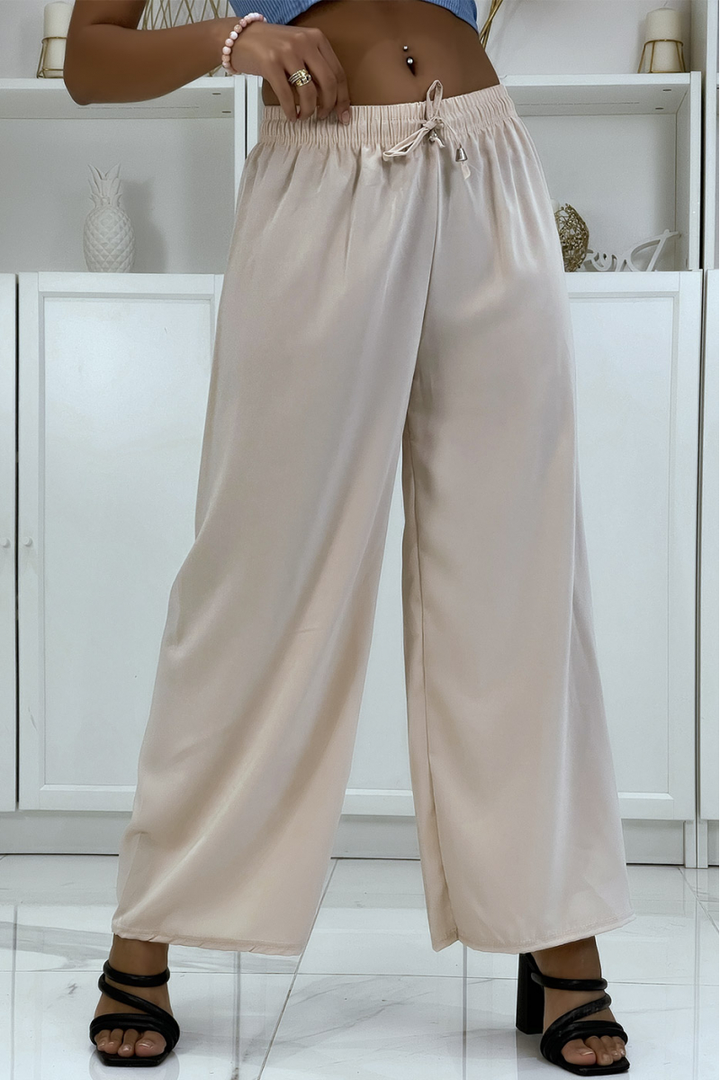 Beige palazzo pants very comfortable to wear - 1