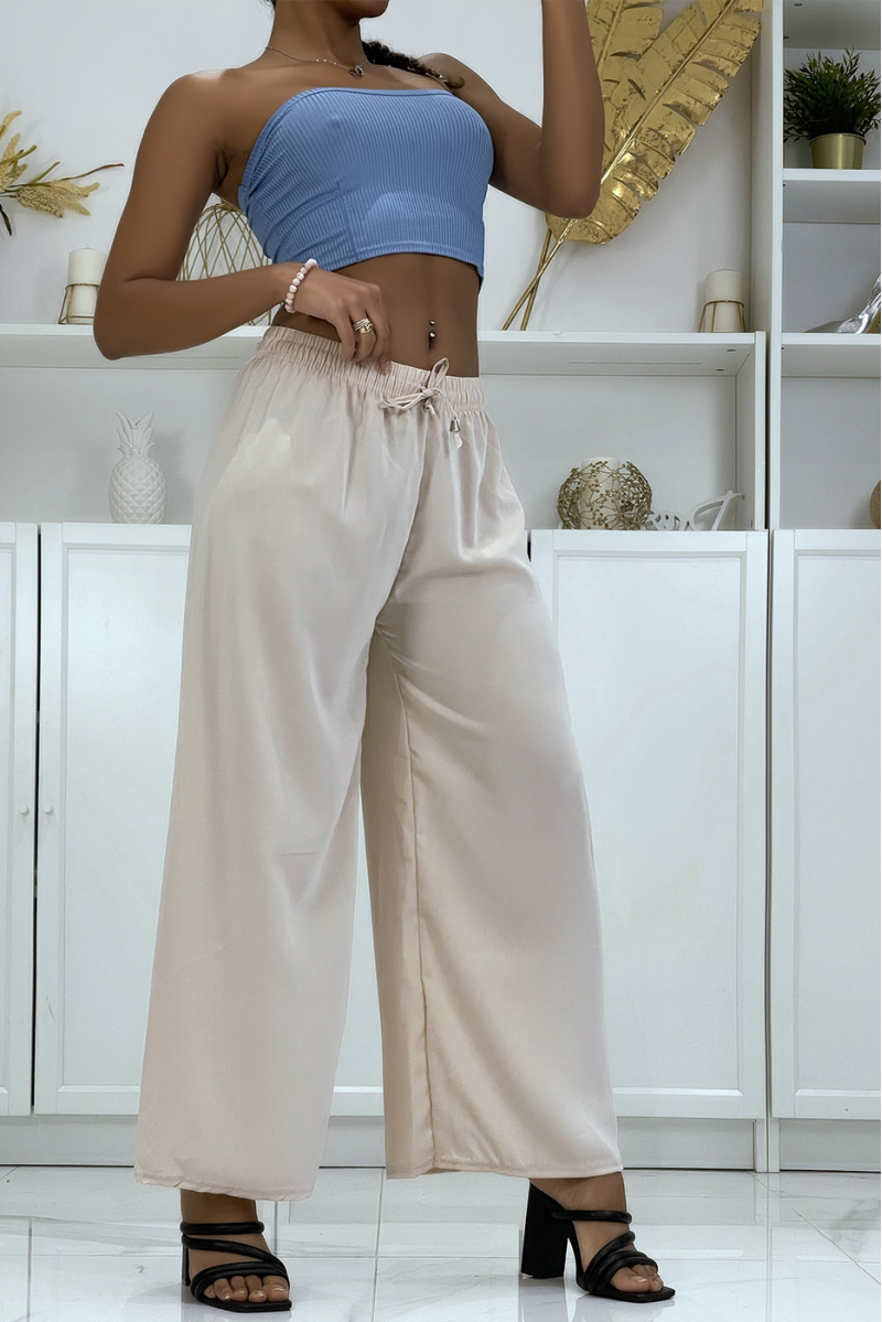 Beige palazzo pants very comfortable to wear - 2