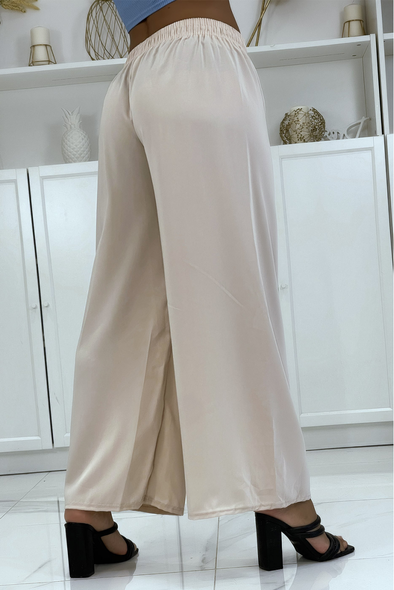 Beige palazzo pants very comfortable to wear - 3