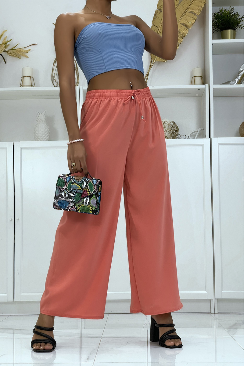 Coral palazzo pants very comfortable to wear - 1