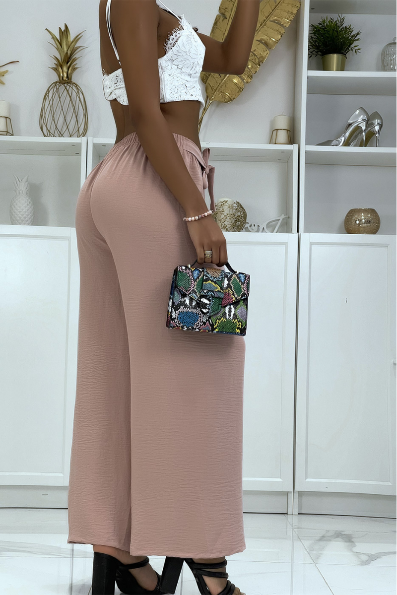Pantalon palazzo rose très class - 4 Pantalon palazzo rose très class - 4