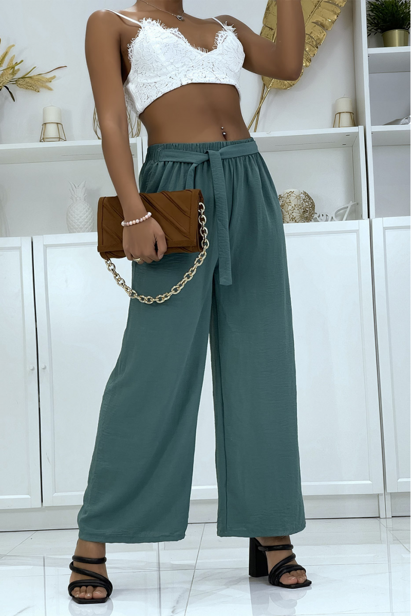 Very classy green palazzo pants - 1 Very classy green palazzo pants - 1