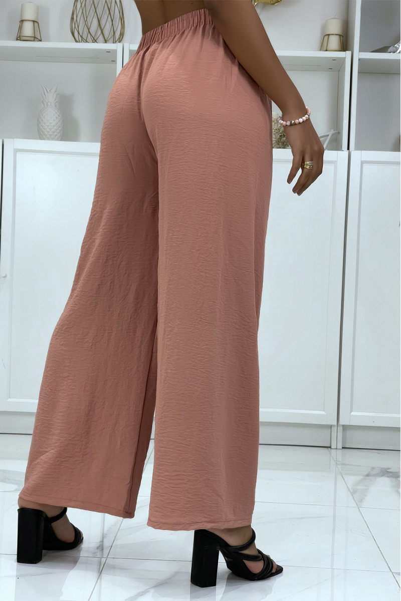 Pantalon palazzo rose très class - 4 Pantalon palazzo rose très class - 4