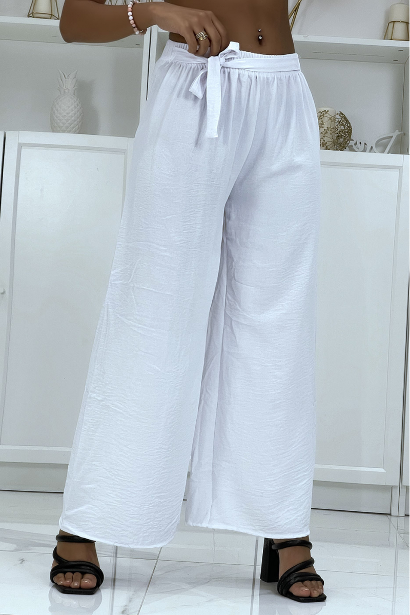Pantalon palazzo blanc très class - 2