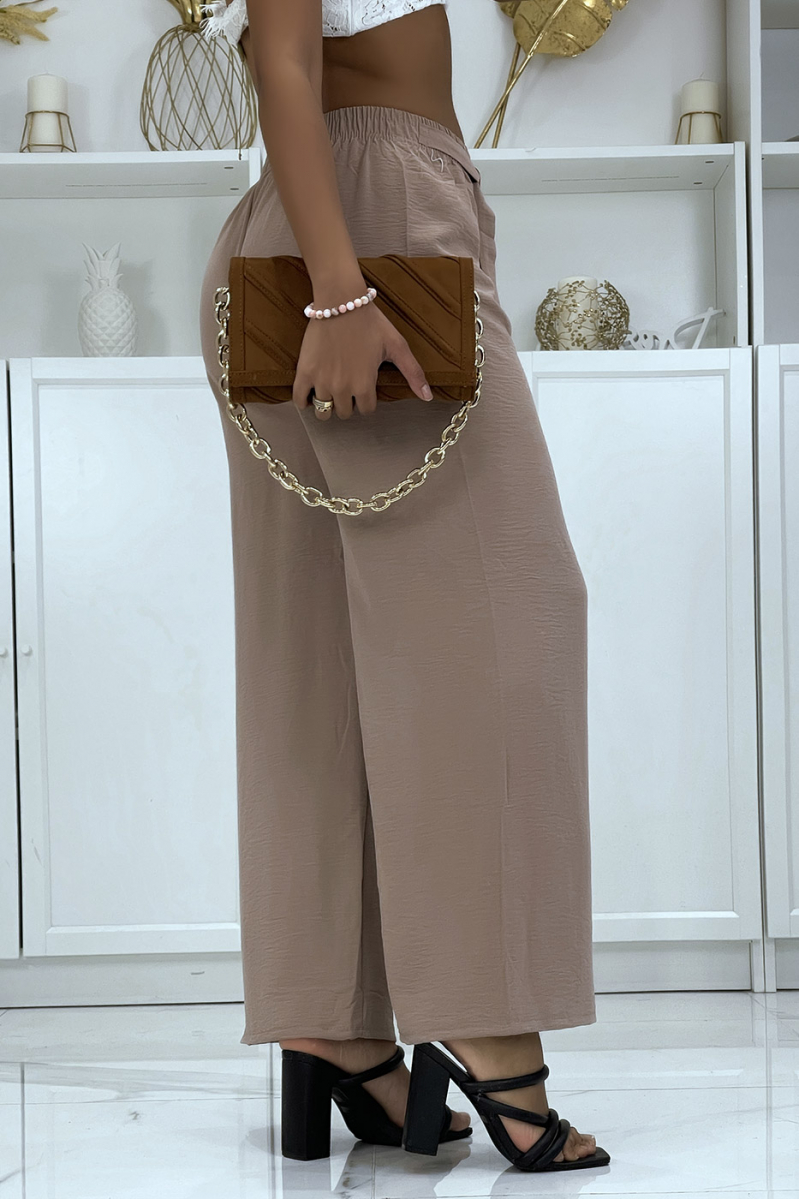 Pantalon palazzo taupe très class - 4 Pantalon palazzo taupe très class - 4