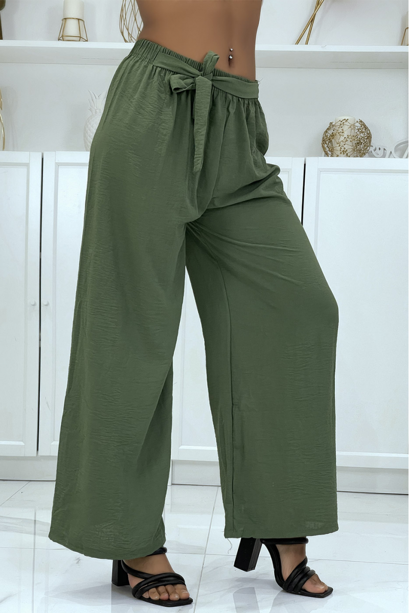 Very classy khaki palazzo pants - 3 Very classy khaki palazzo pants - 3