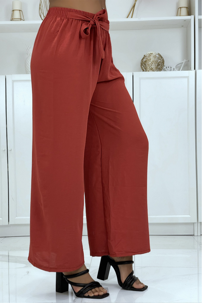 Pantalon palazzo rouge très class - 3 Pantalon palazzo rouge très class - 3