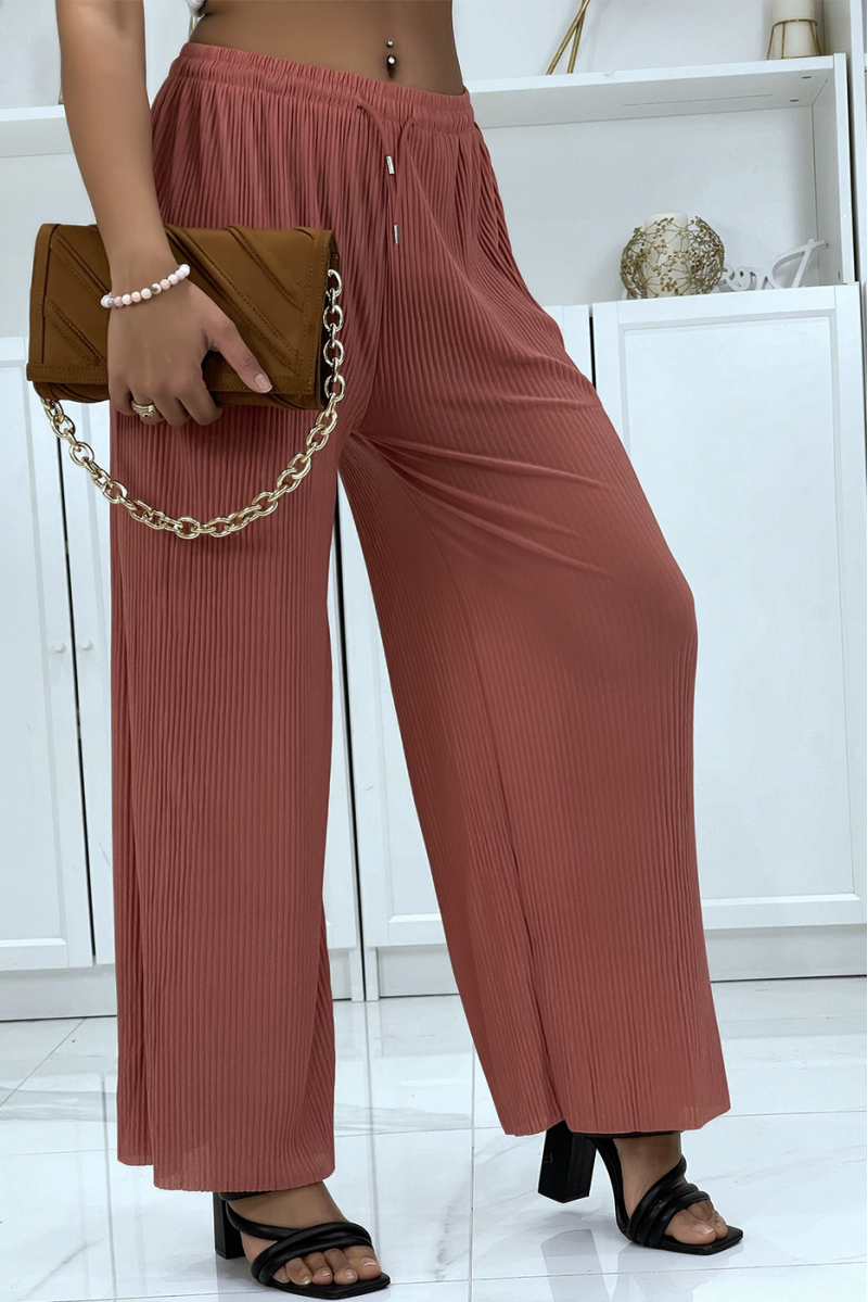 Coral flowing accordion pants - 2 Coral flowing accordion pants - 2