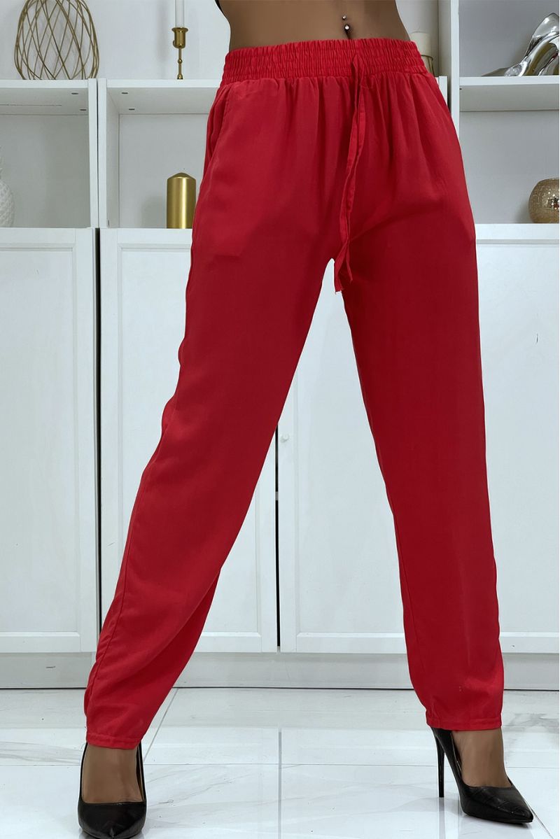 B-40 fluid red carrot fit pants - 2