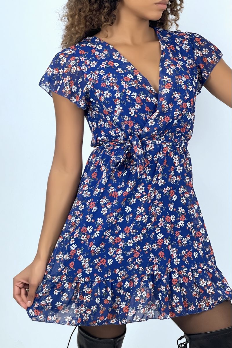 Robe cache coeur royal fleurie motif liberty  - 2
