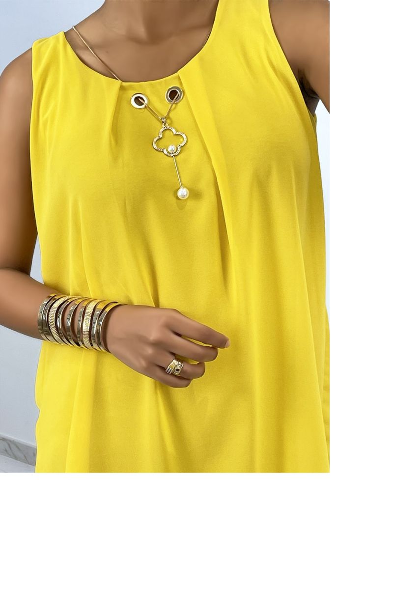 Cheap Yellow Short Sleeve Tunic - 3 Cheap Yellow Short Sleeve Tunic - 3