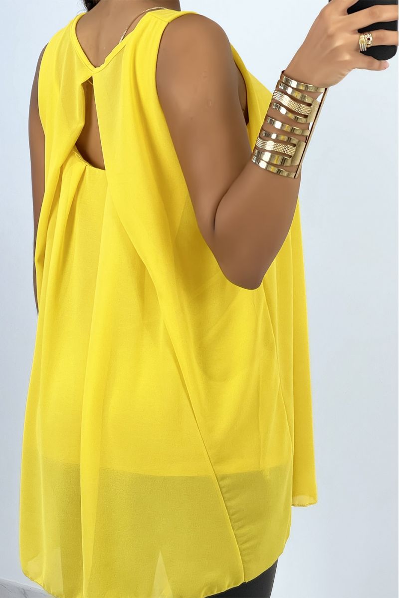 Cheap Yellow Short Sleeve Tunic - 4 Cheap Yellow Short Sleeve Tunic - 4