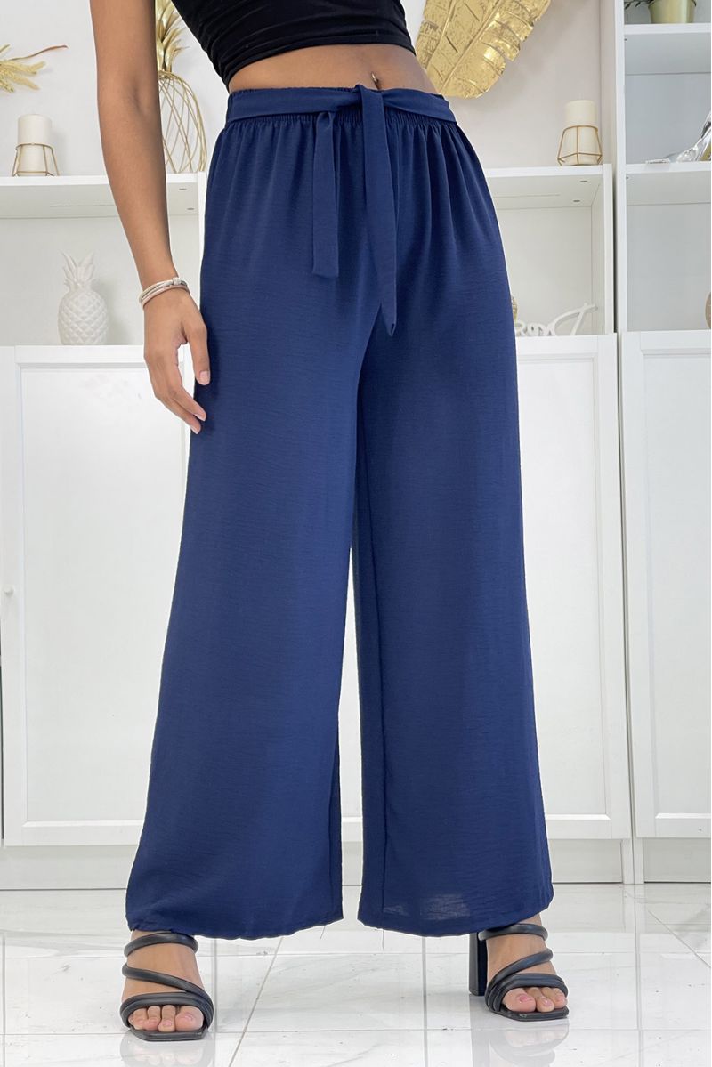 Pantalon palazzo marine très classe - 1