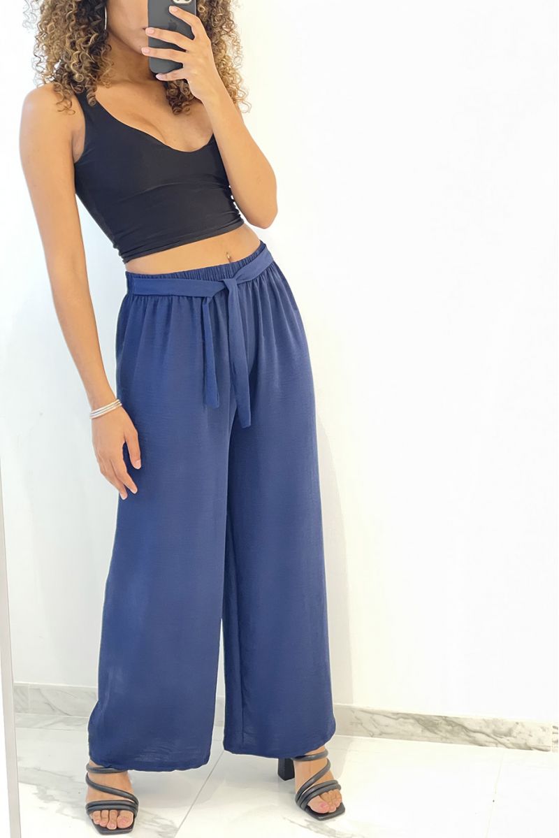 Pantalon palazzo marine très classe - 3