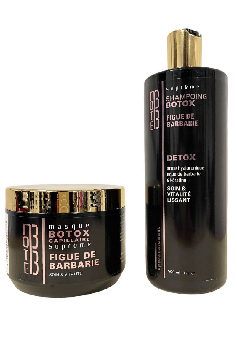 Set of 500 ML shampoo and 500 ML Botox prickly pear mask - 1 Set of 500 ML shampoo and 500 ML Botox prickly pear mask - 1