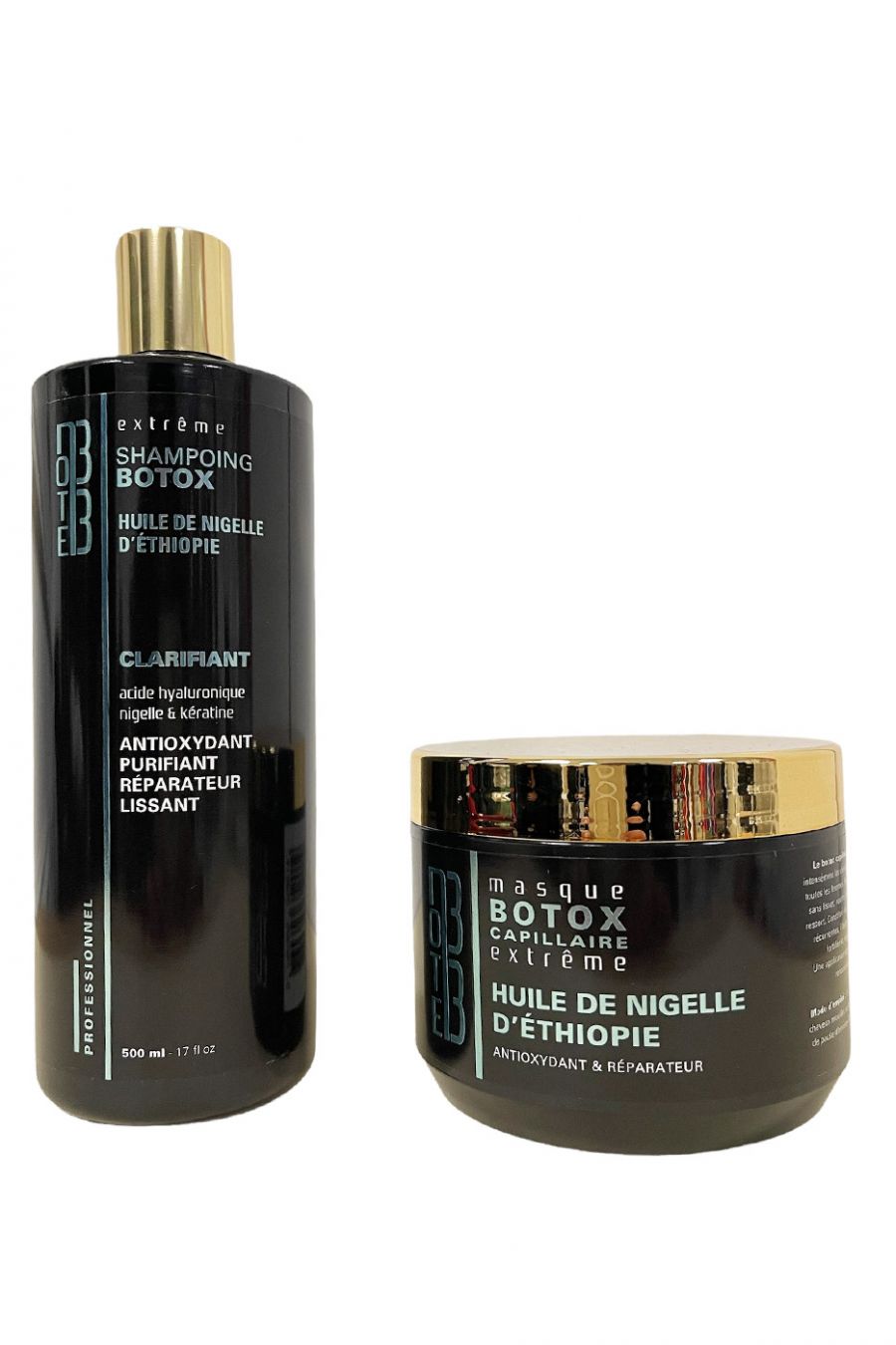 500 ML shampoo en 500 ML Botox masker met Ethiopische Nigella olie - 1