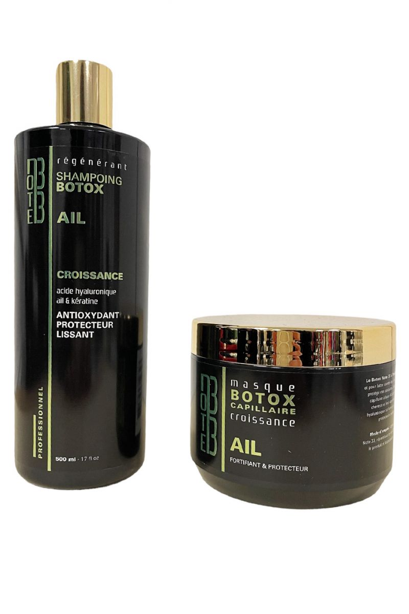 Kit shampoo 500 ML and mask 500 ML Botox with Garlic oil - 1 Kit shampoo 500 ML and mask 500 ML Botox with Garlic oil - 1