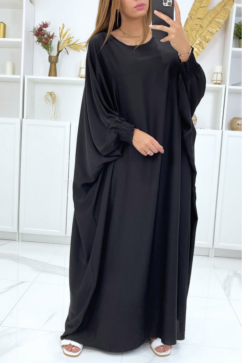 LoLLue zeer losse zwarte abaya met elastiek aan de mouwen - 3 LoLLue zeer losse zwarte abaya met elastiek aan de mouwen - 3