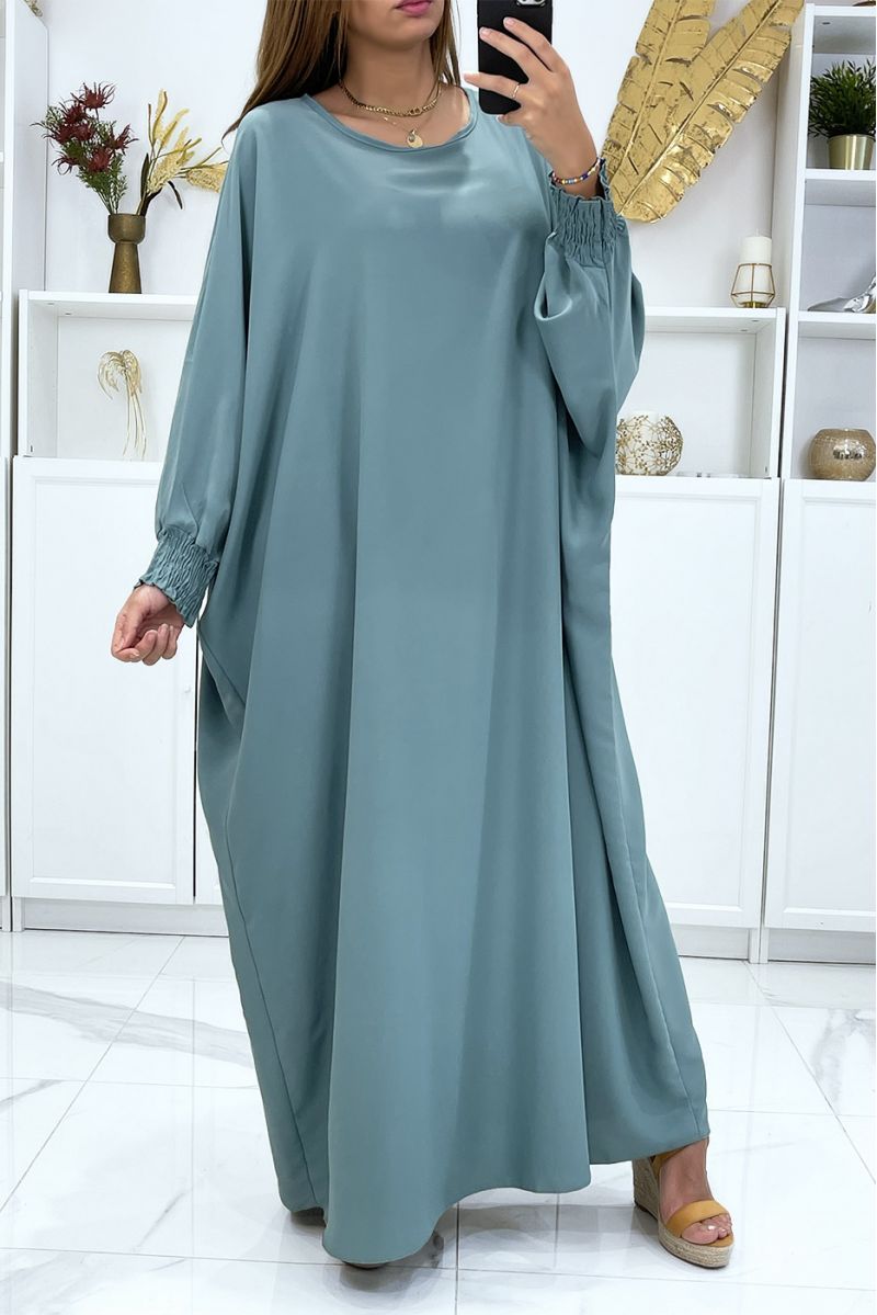 LoLLue abaya vert d'eau très ample avec élastique aux manches - 2 LoLLue abaya vert d'eau très ample avec élastique aux manches - 2