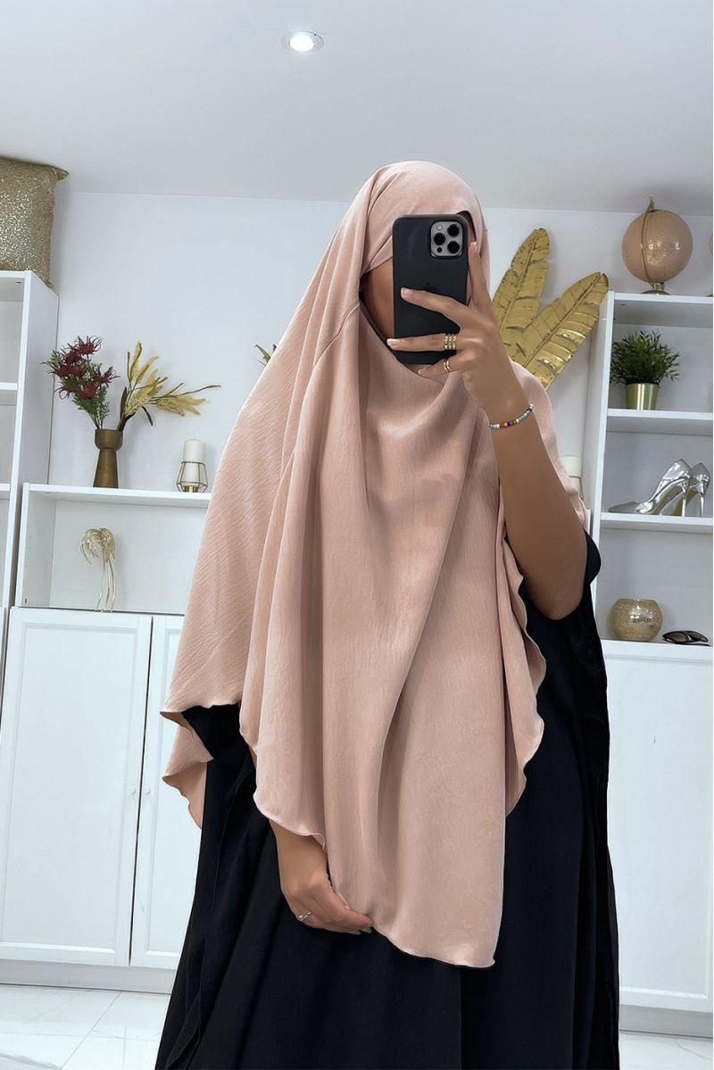 Very wide pink scarf - 1