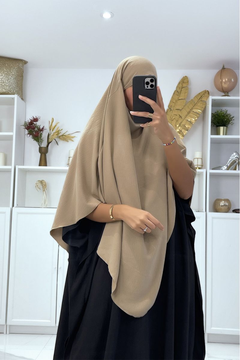Zeer brede camel sjaal - 1