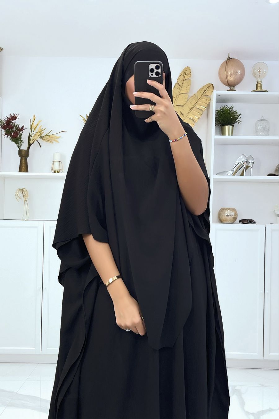Very large black scarf - 1