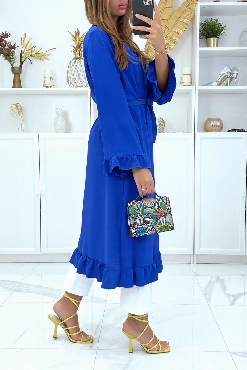 Royal kimono abaya met ruche en riem - 2