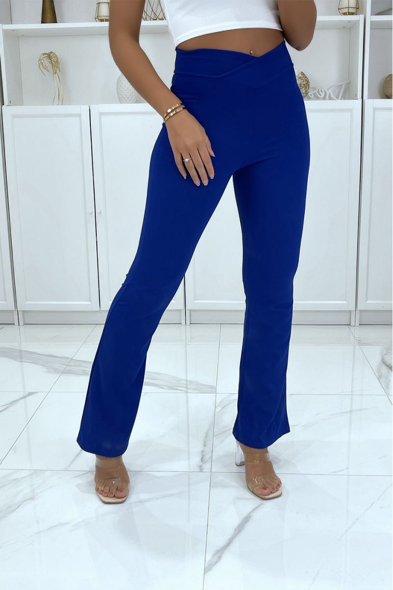 Royal bell bottom trousers crossed at the waist - 1