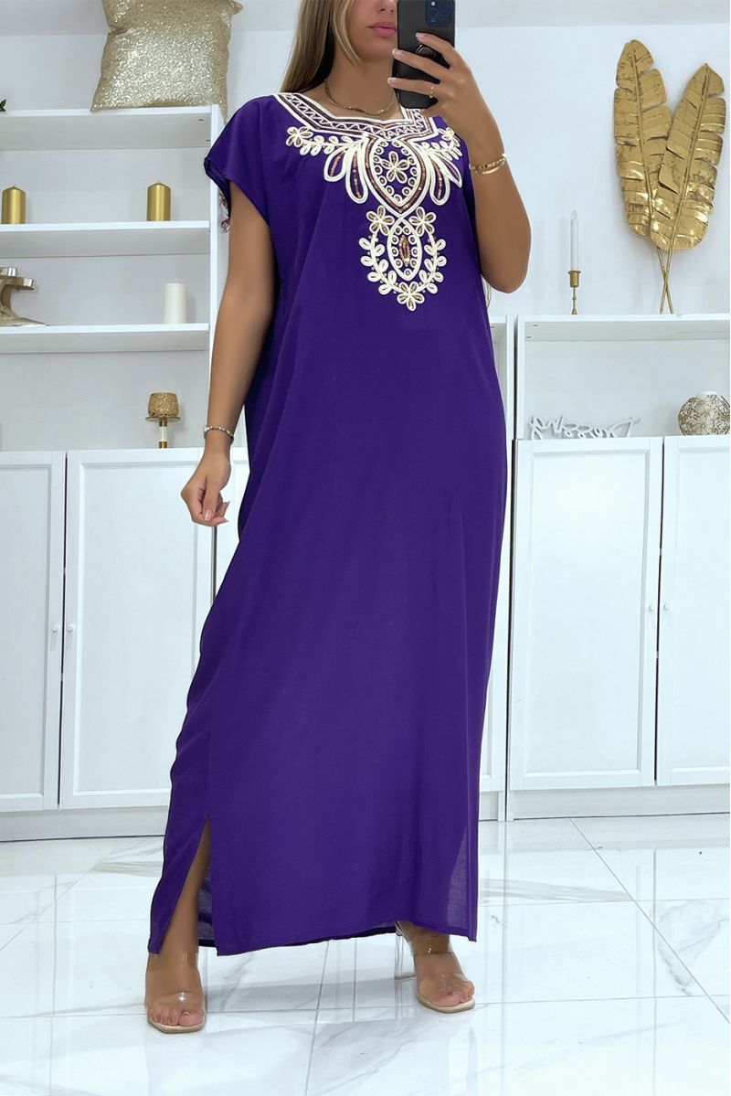 Djellaba violet online clair