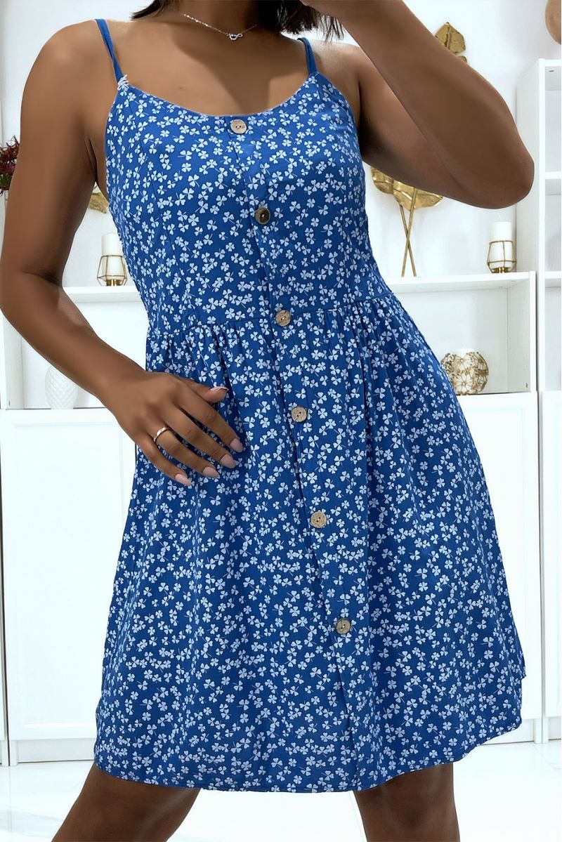 Robe royale à bretelle et motif trèfles - 5