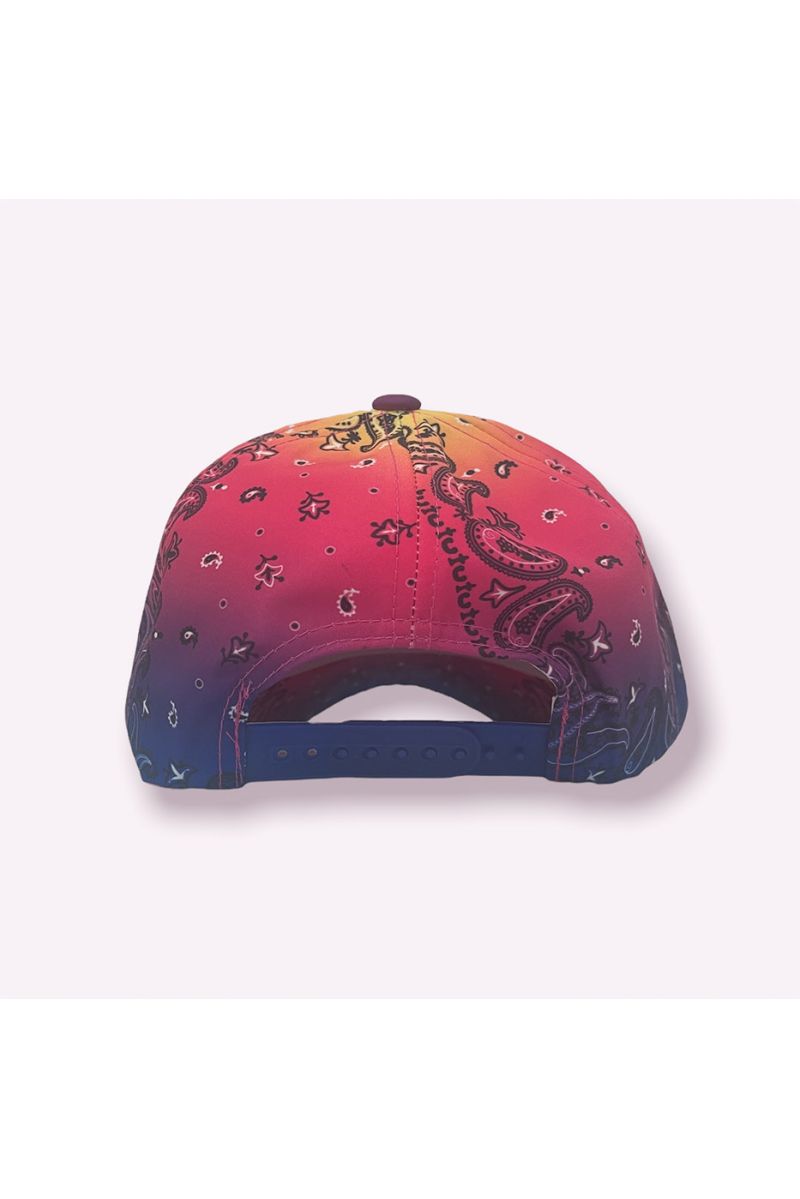 Rainbow purple NY New York cap with super trendy original Aztec patterns - 8