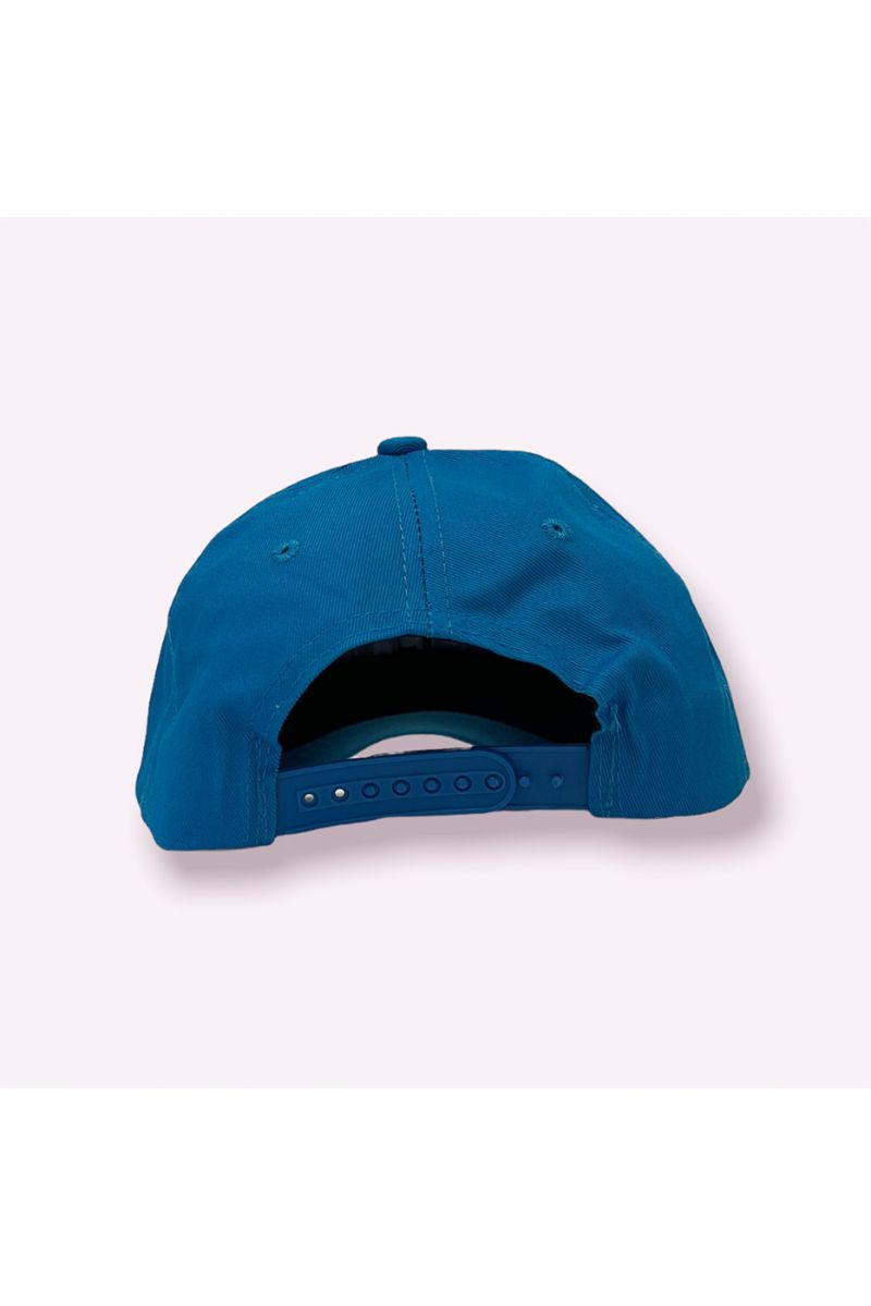 NY New York blue cap with a hyper trendy plain color essential for the season and white writing - 7