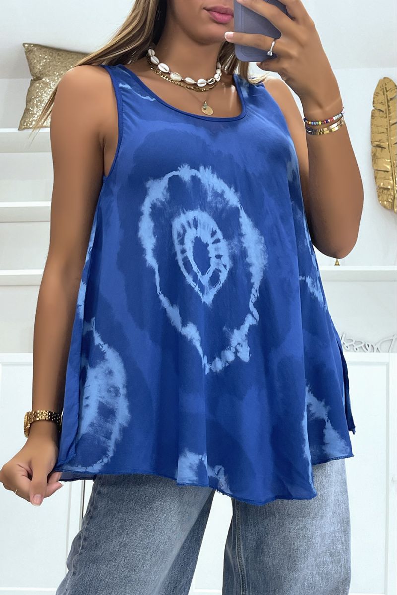 Royal tank top with original and trendy color scheme - 1