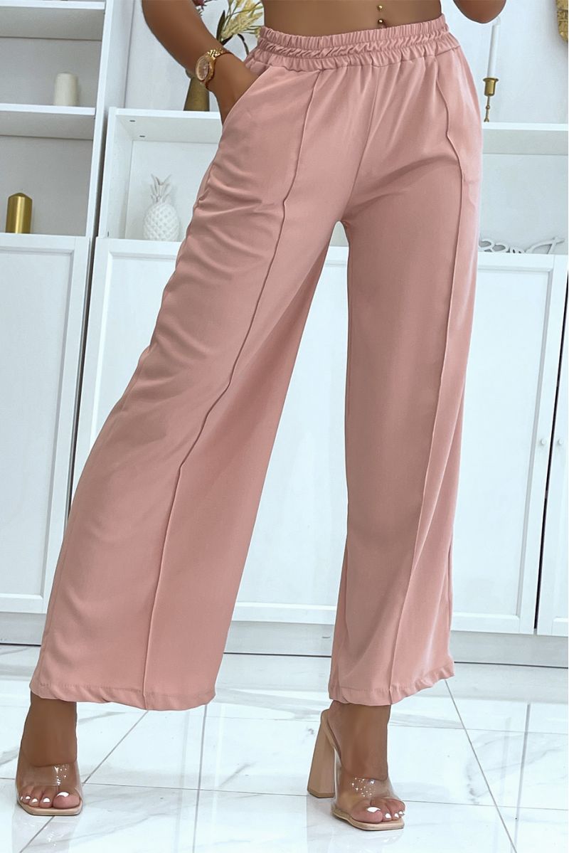 Light and comfortable pink palazzo pants - 2