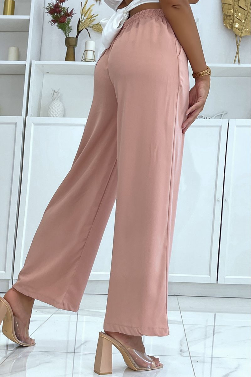 Light and comfortable pink palazzo pants - 3