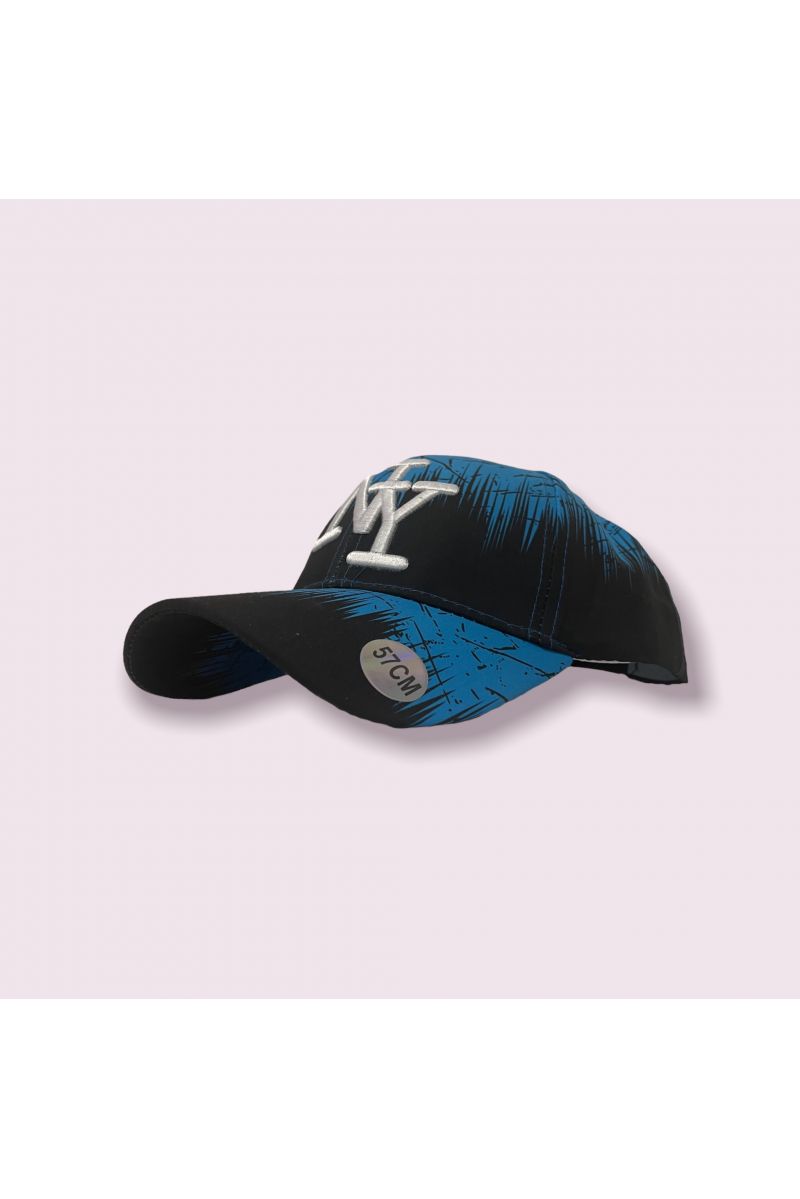 Black and blue New York cap with small spots of hyper original paint - 3