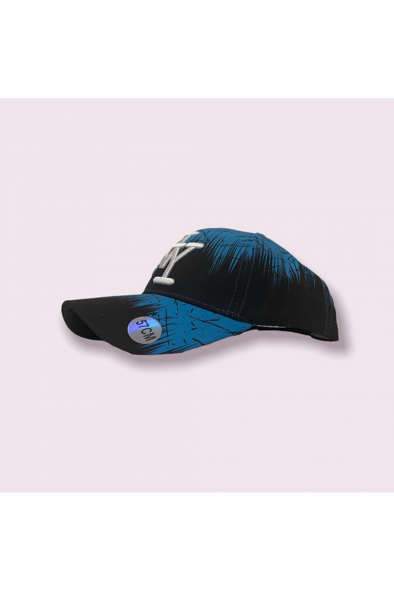 Black and blue New York cap with small spots of hyper original paint - 4