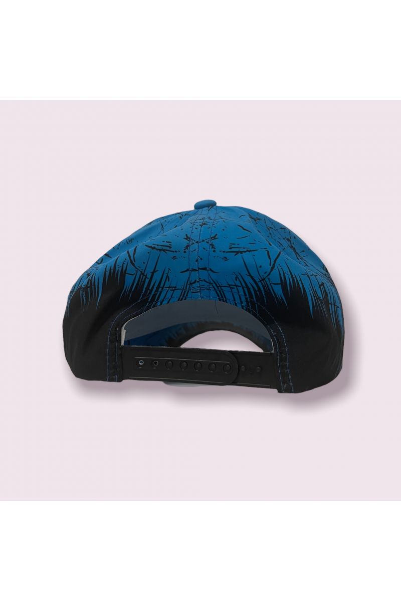 Black and blue New York cap with small spots of hyper original paint - 6