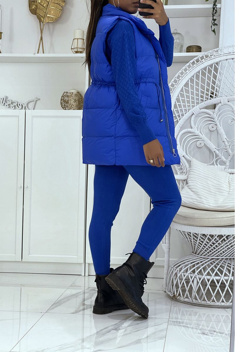 3-piece winter set royal down jacket and ribbed jogging pantsCasual chic and cocooning style - 5