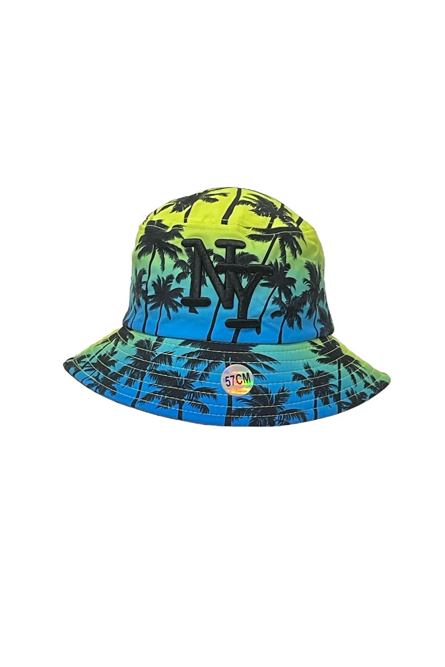 Black and green New York cap with small spots of hyper original paint - 1