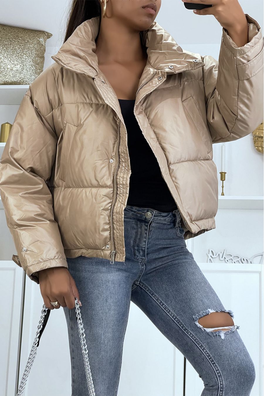 Camel oversized pufferjack - 2