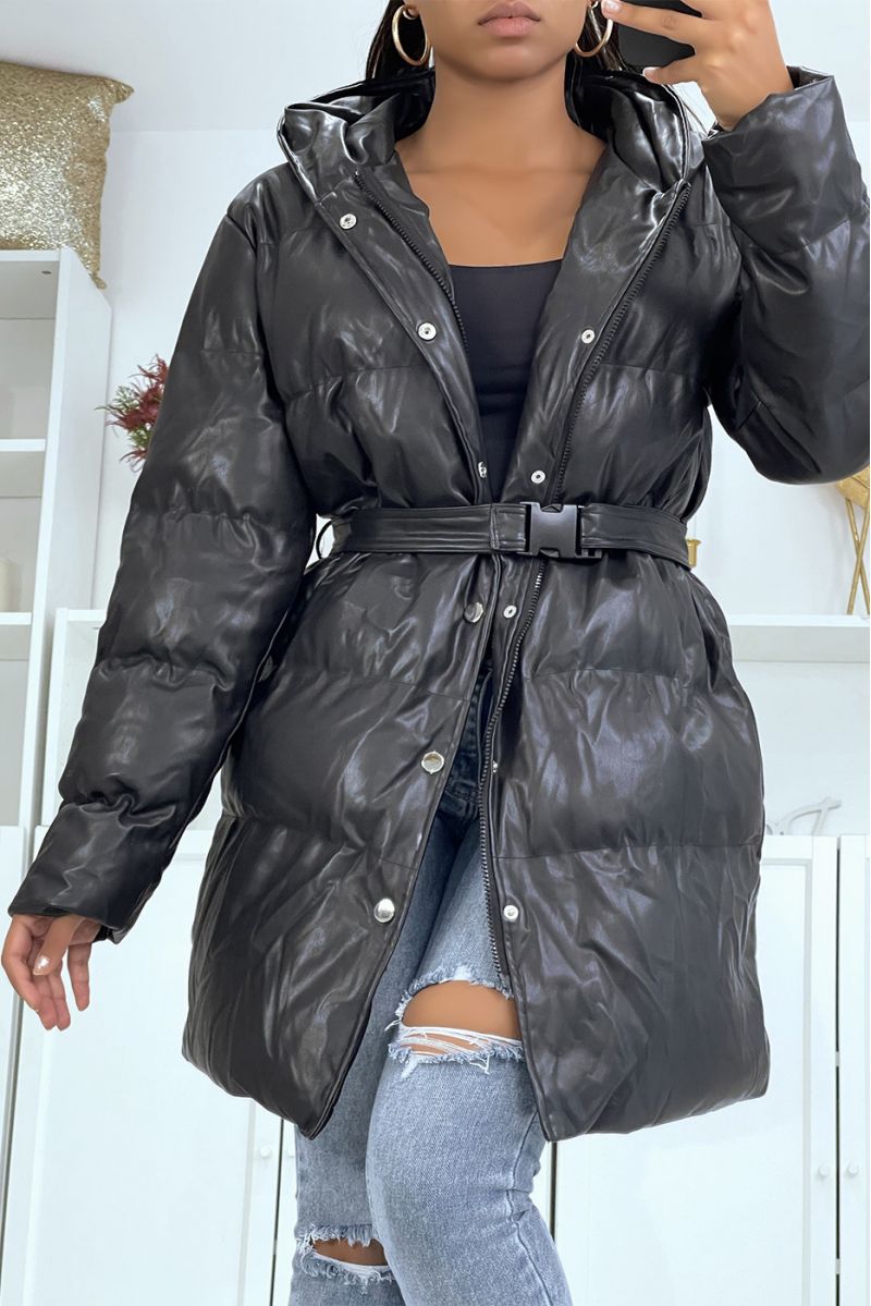 thick black puffer jacket