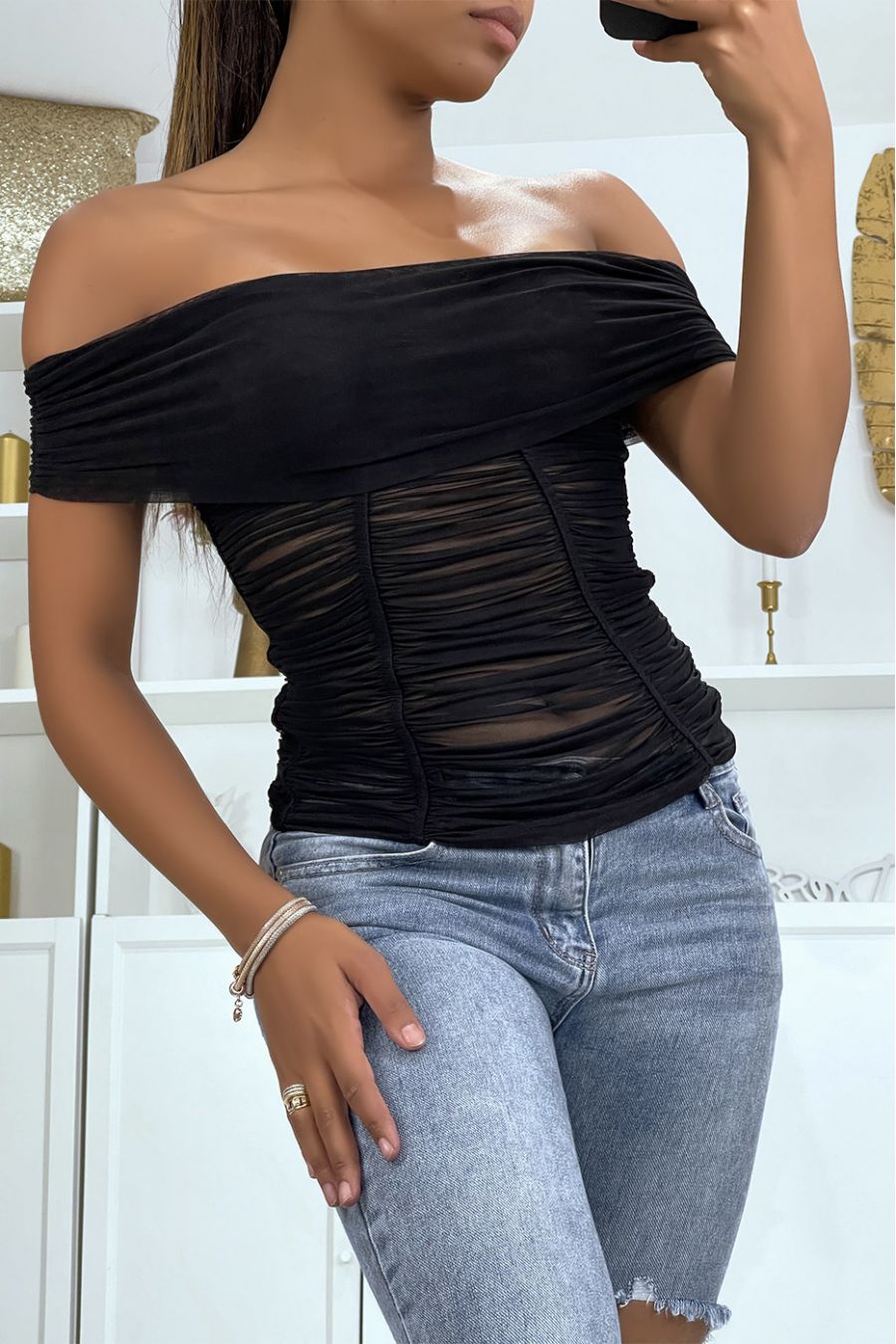 haut encolure bardot