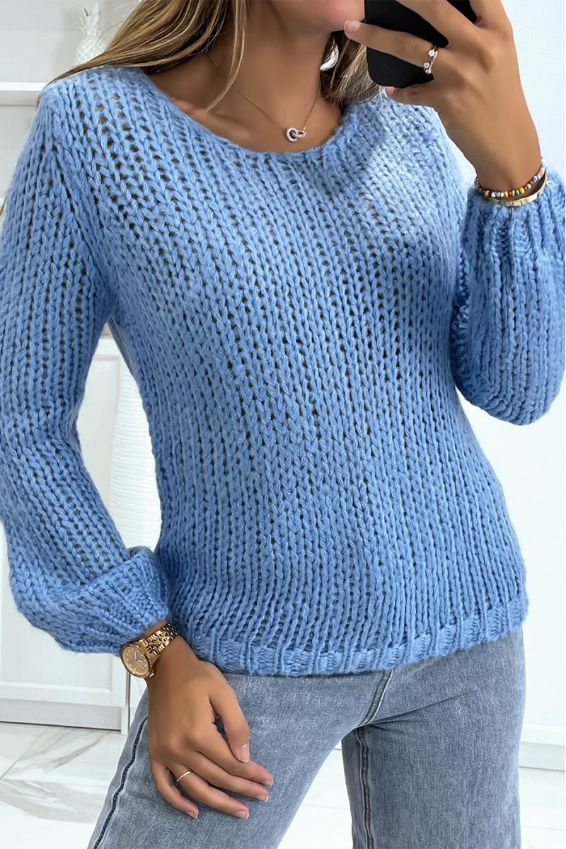 Big blue sweater very comfortable to wear - 1