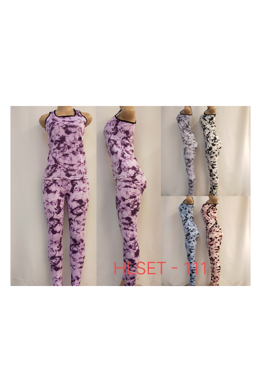 Plain tie and tie fitness set x12 - 1