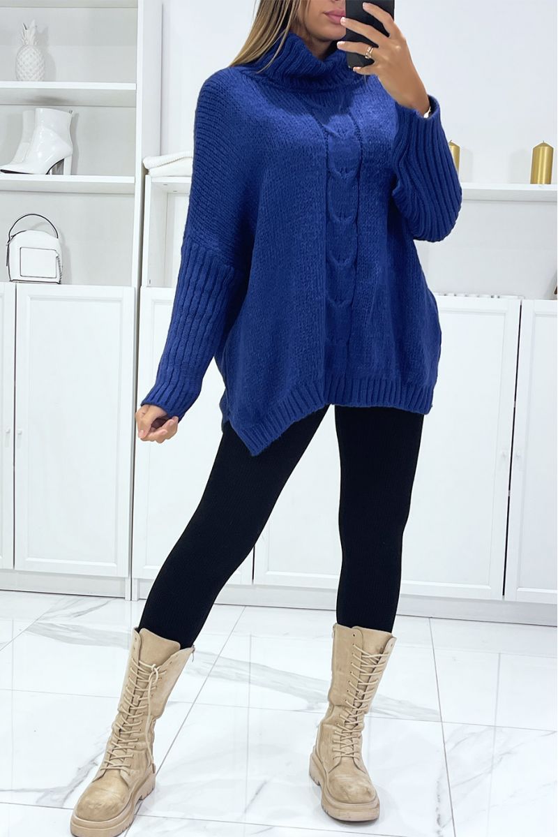 Royal oversize roll neck jumper with loose fit - 1
